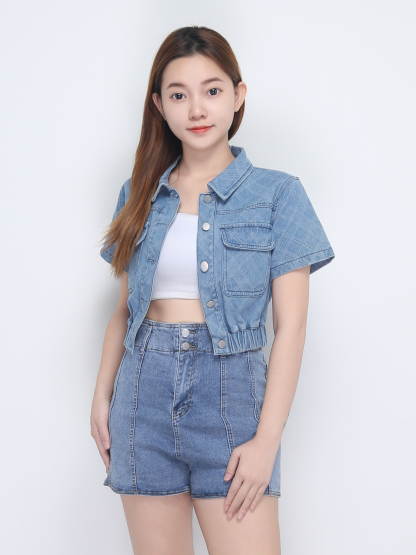 Denim Checker Jacket 22680