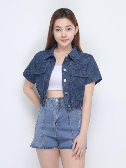 Denim Checker Jacket 22680