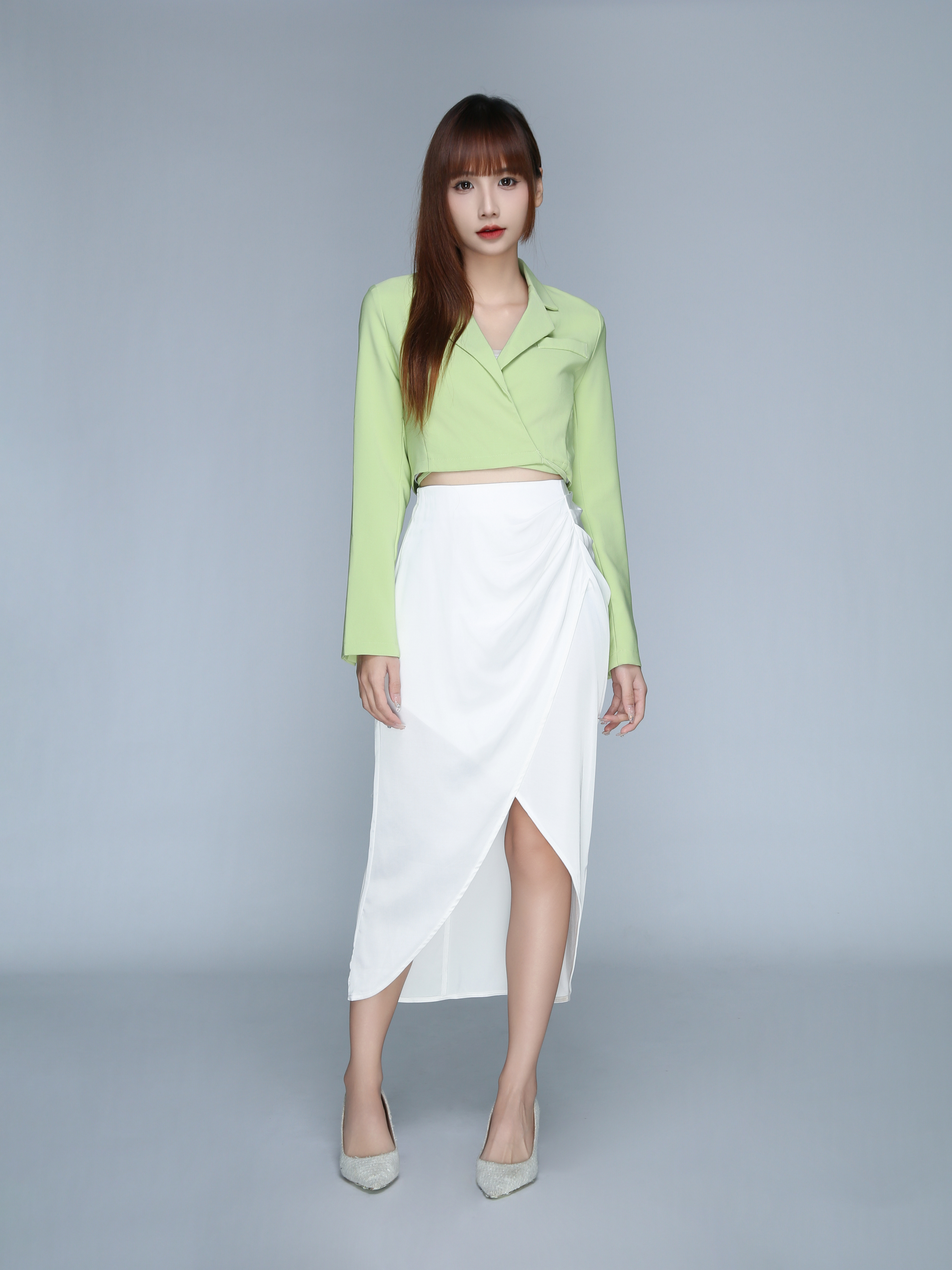 Wrap Plain Skirt 22811