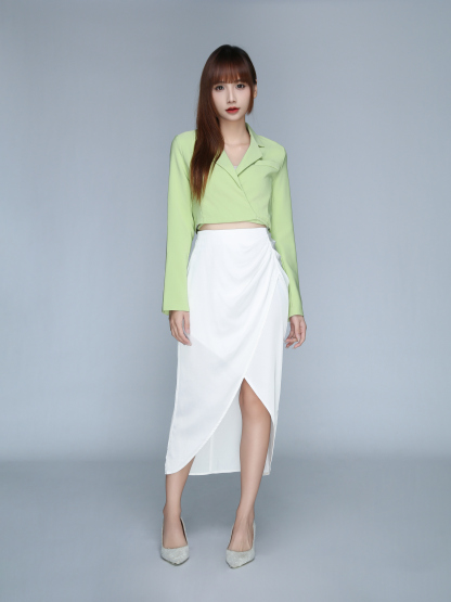 Wrap Plain Skirt 22811