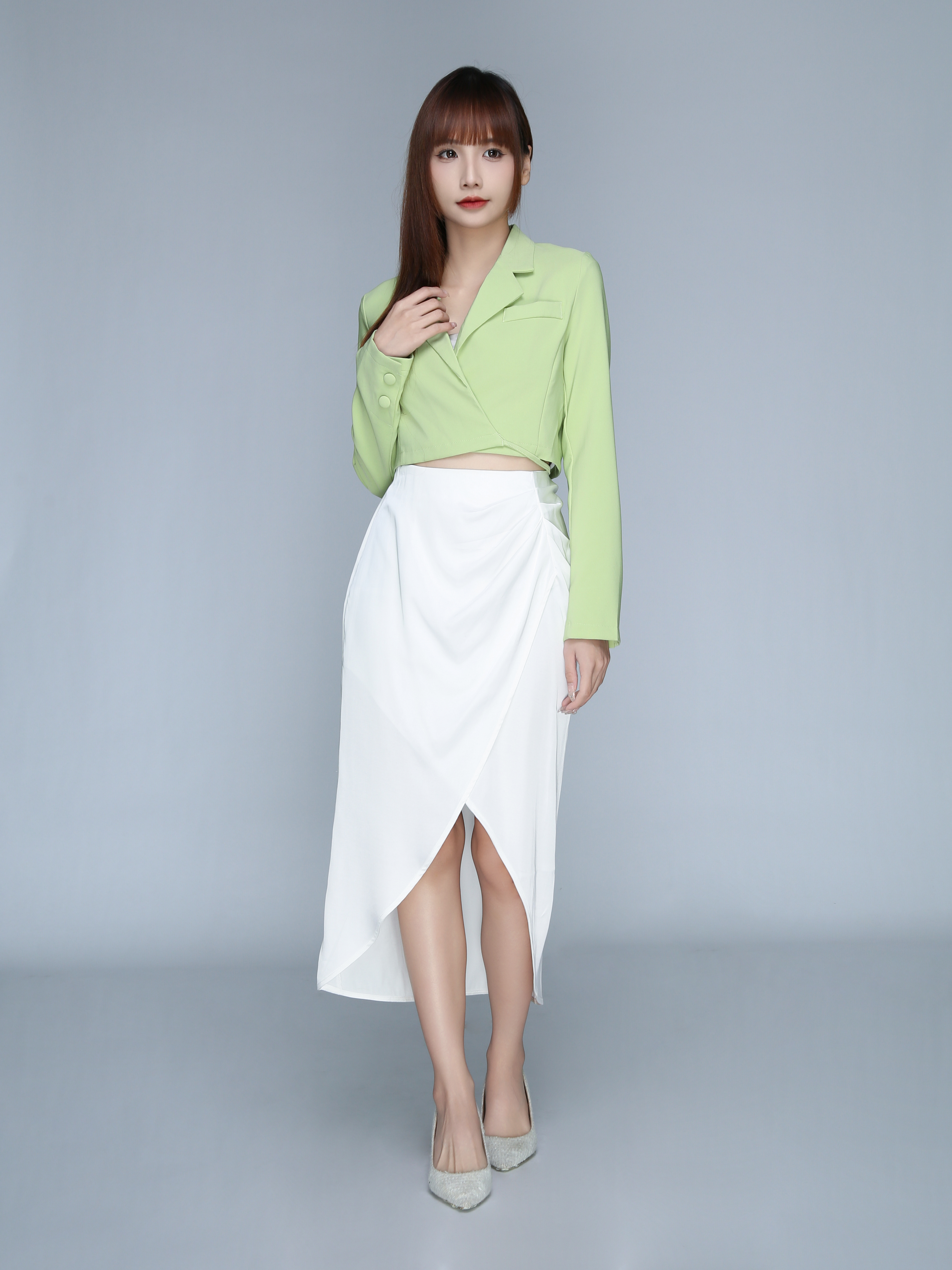 Wrap Plain Skirt 22811