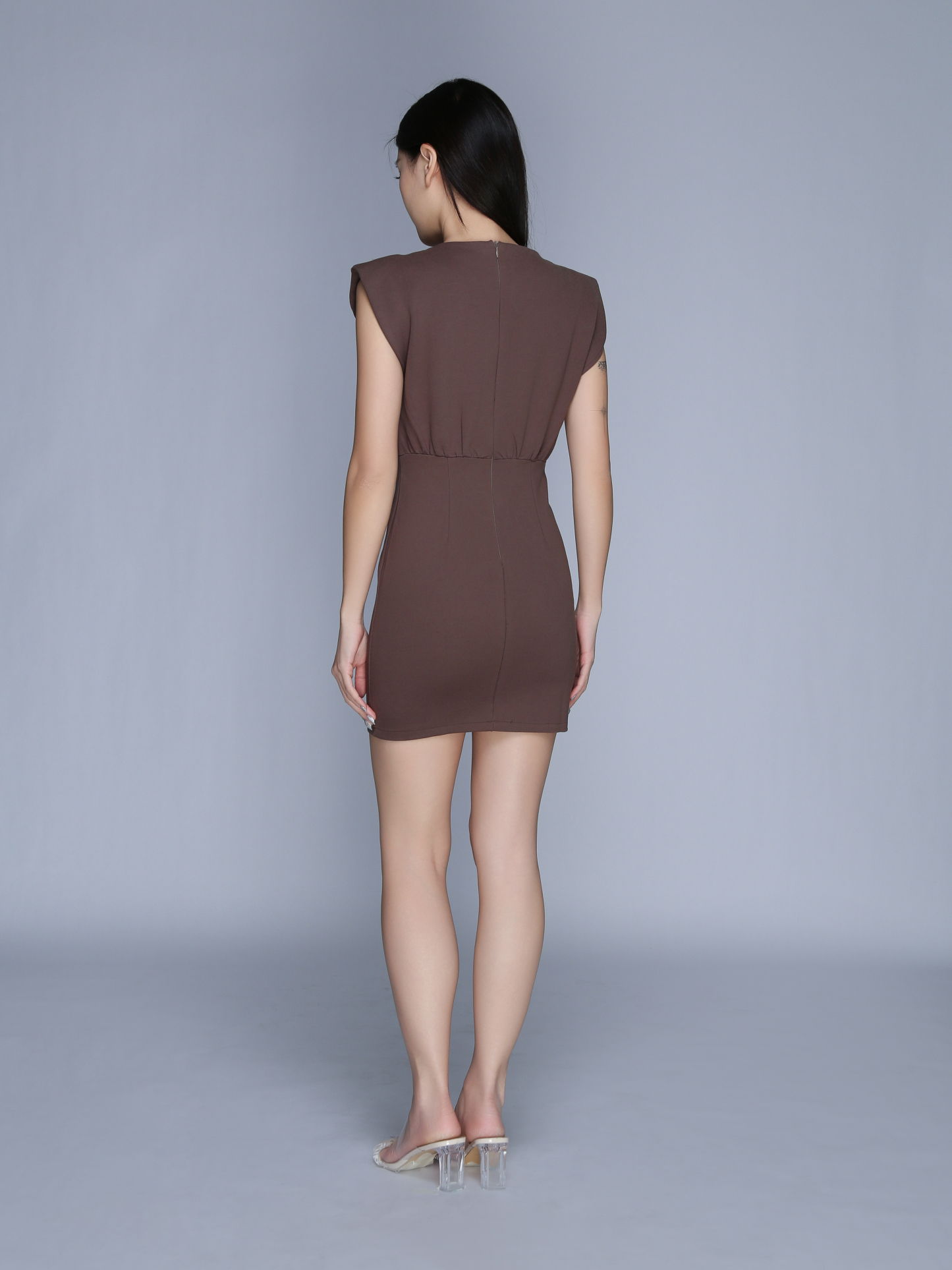 Cap Sleeve Stretchable Waist Dress 22726