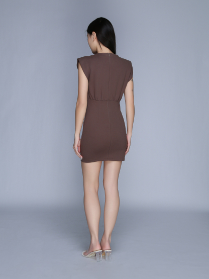 Cap Sleeve Stretchable Waist Dress 22726