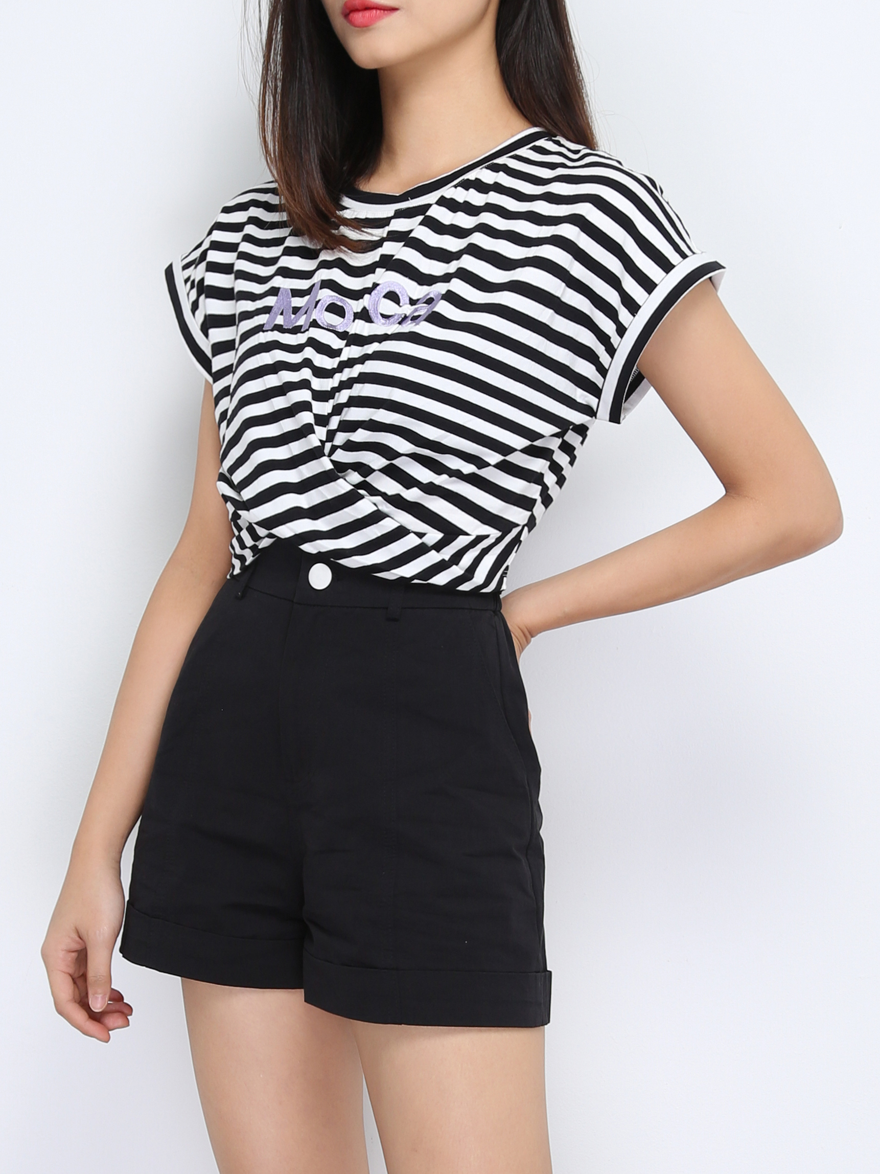 Button Pocket Short Pants 22767