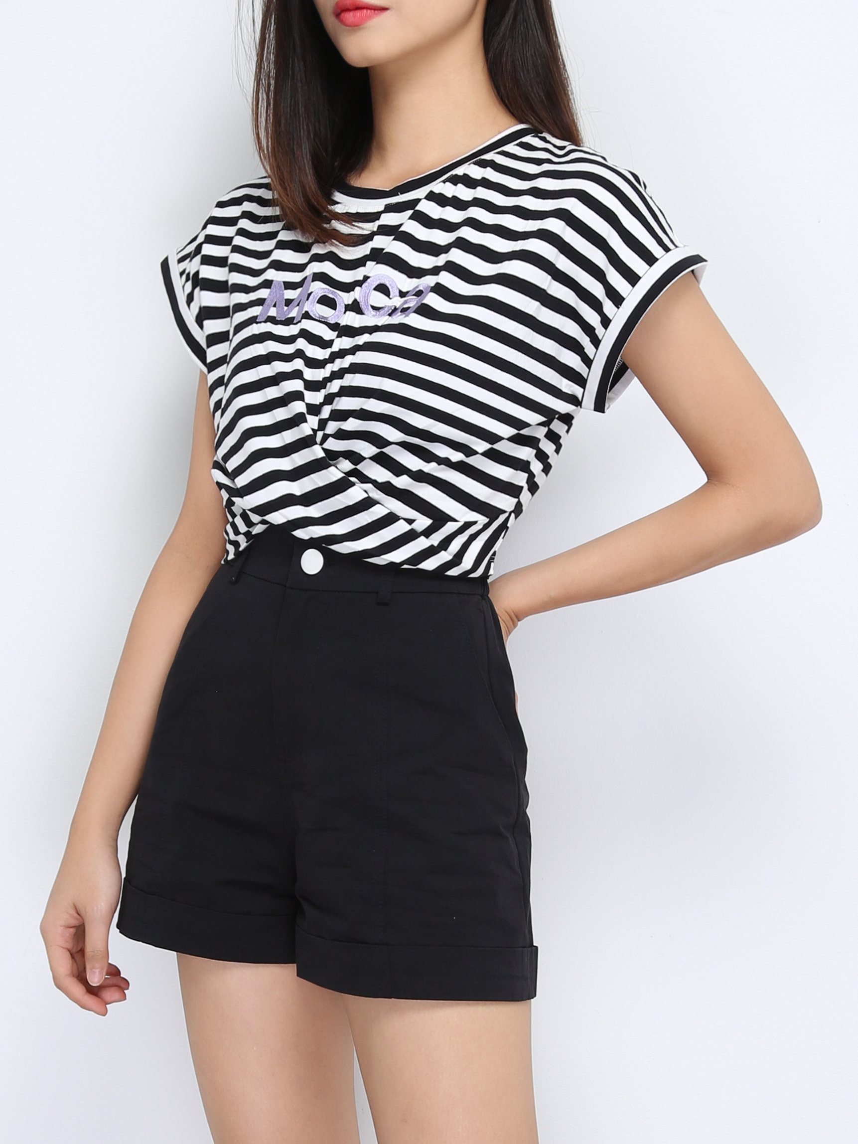 Button Pocket Short Pants 22767