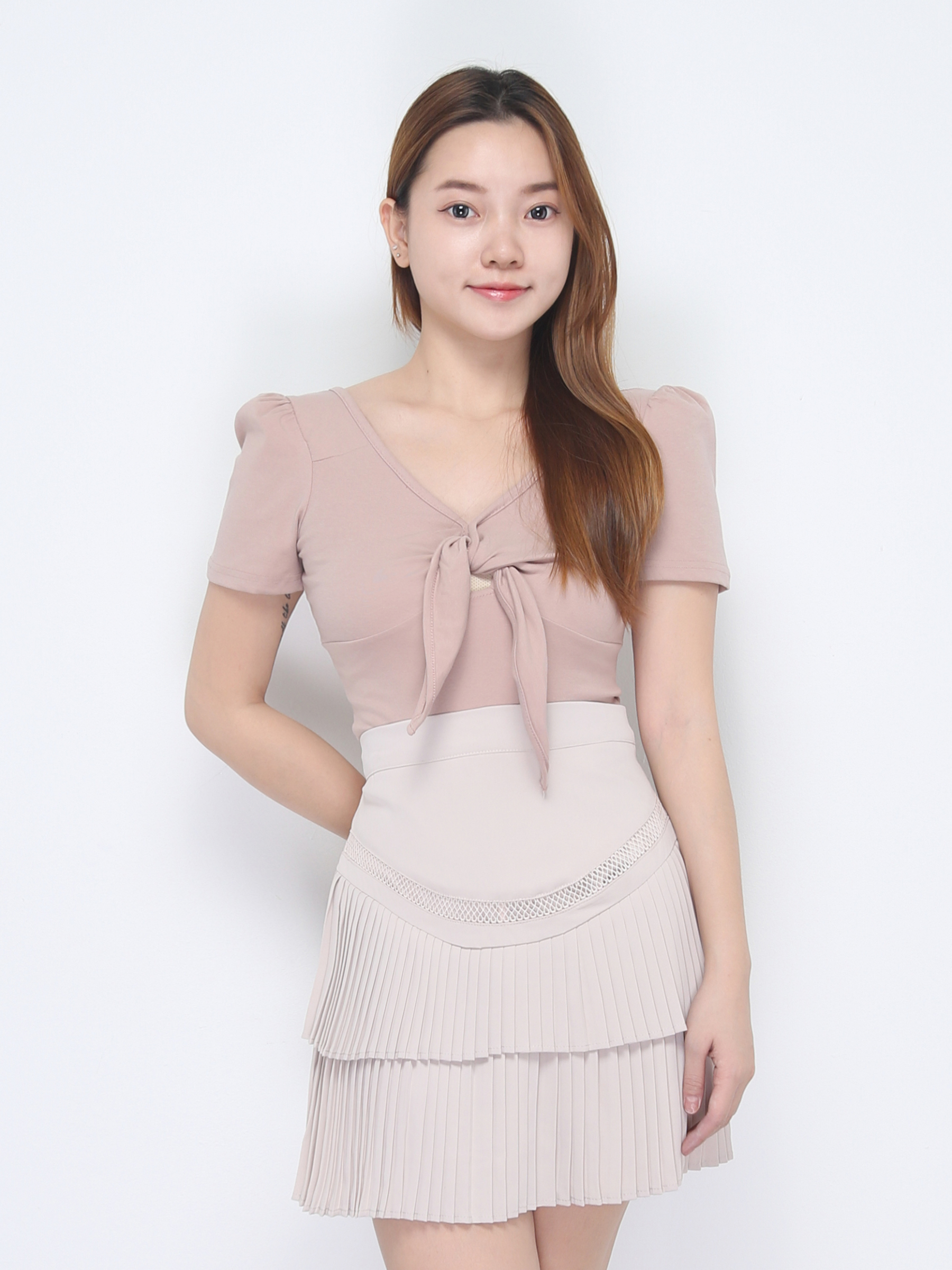 Layered Pleat Skirt Pant 22681