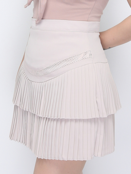 Layered Pleat Skirt Pant 22681