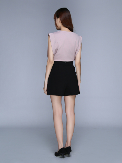 Round Neck Sleeveless Top 22849