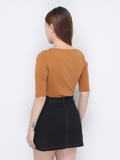 Ruched Short Sleeve Top 22853