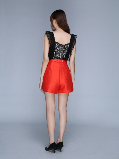 Two Button Side Pocket Short Pants 22856