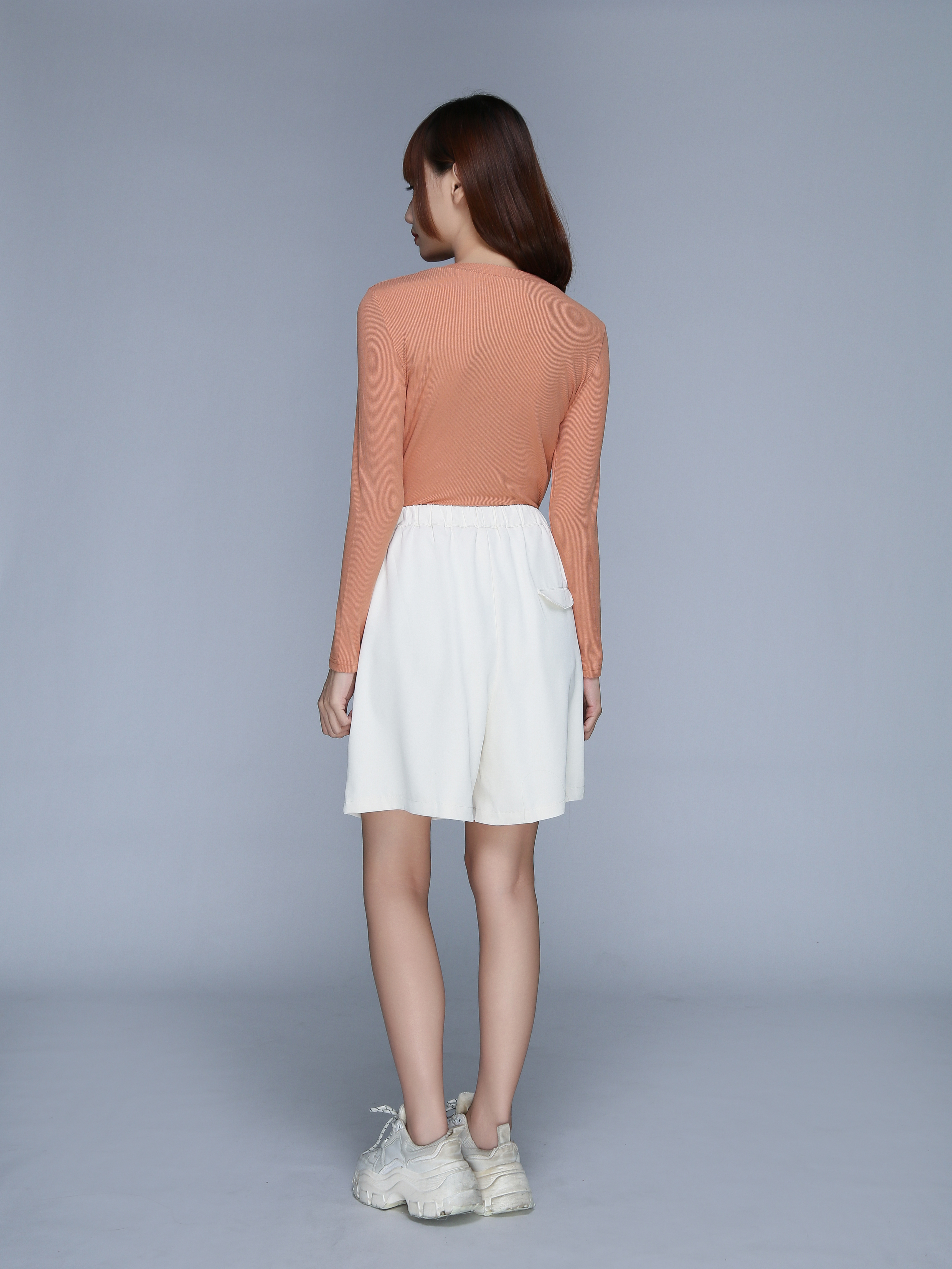 Long Sleeve Button Top 22858