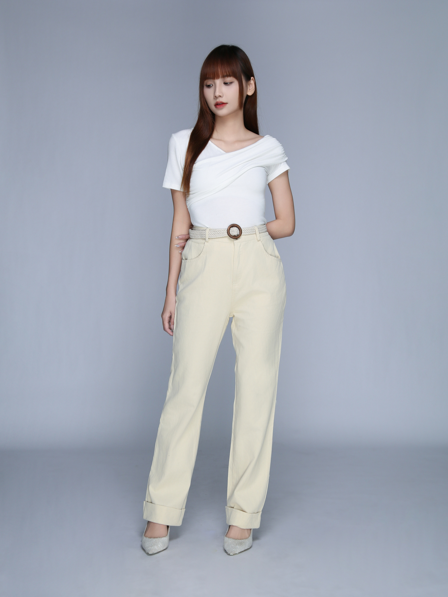 Pocket Casual Straight Long Pants 22868