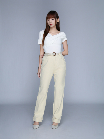 Pocket Casual Straight Long Pants 22868