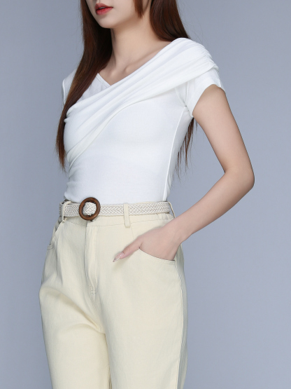 Pocket Casual Straight Long Pants 22868