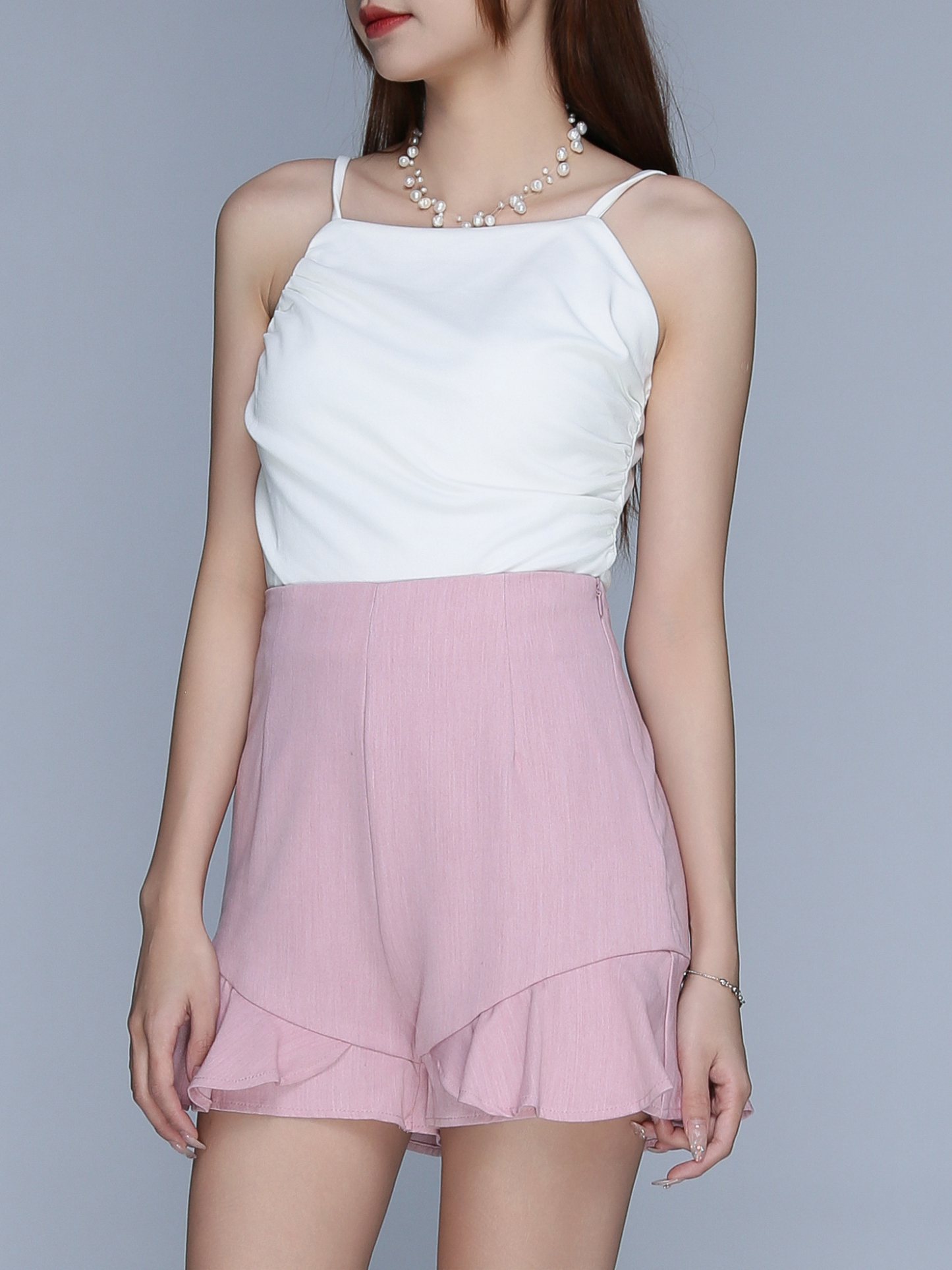 High Waist Ruffles Short Pants 23001