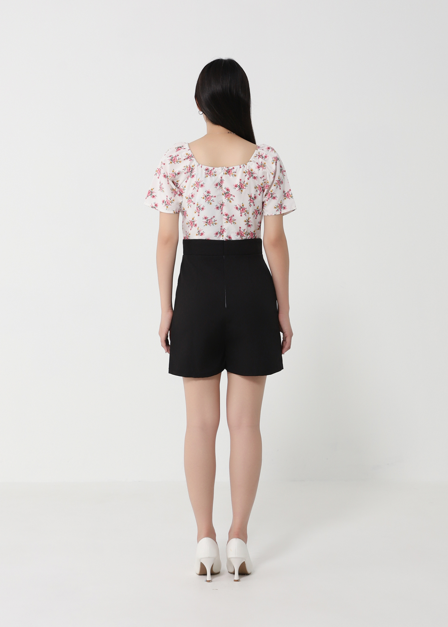 Two Tone Floral Jumpsuit 23076