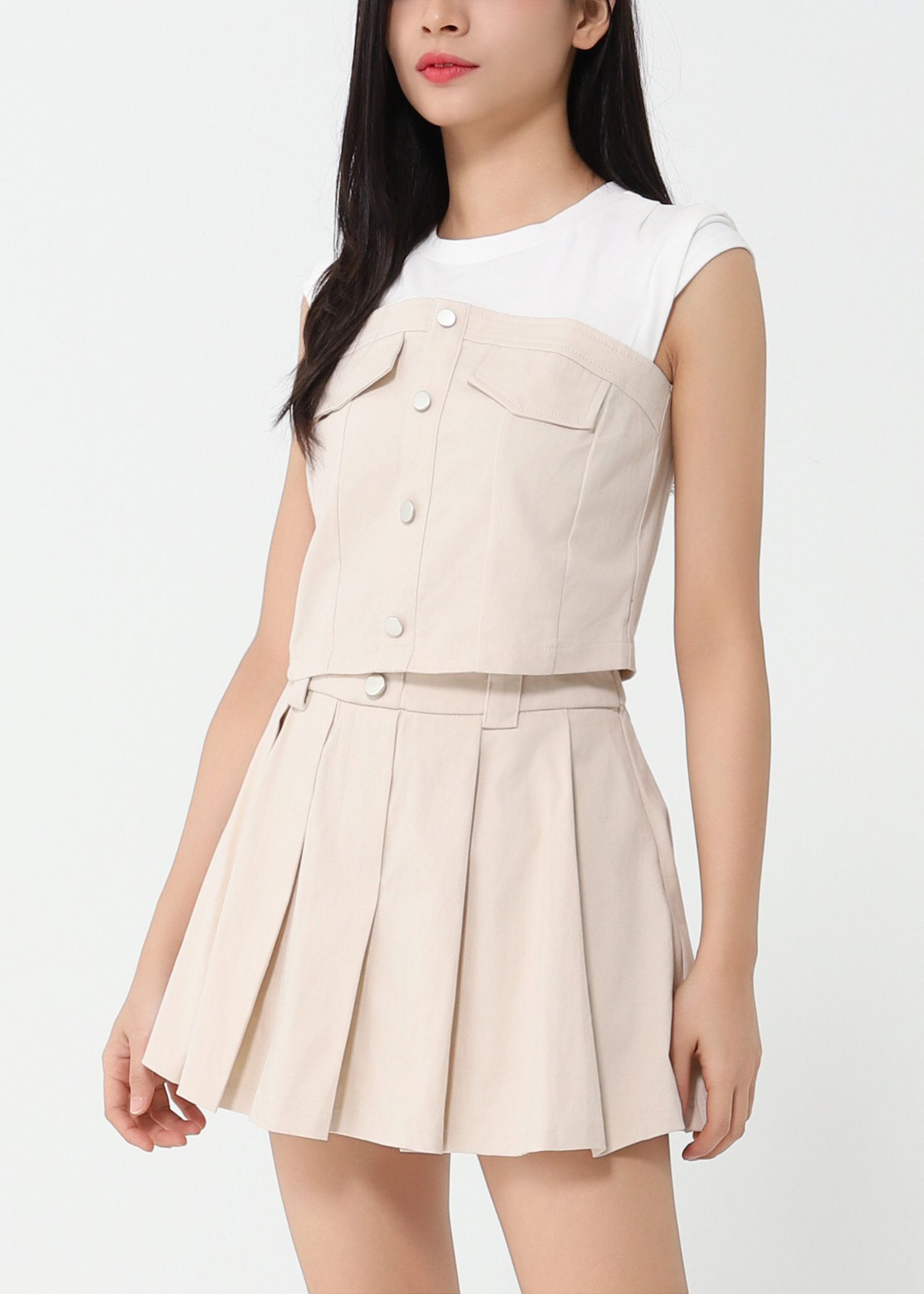 Fake Two Piece Set 47843