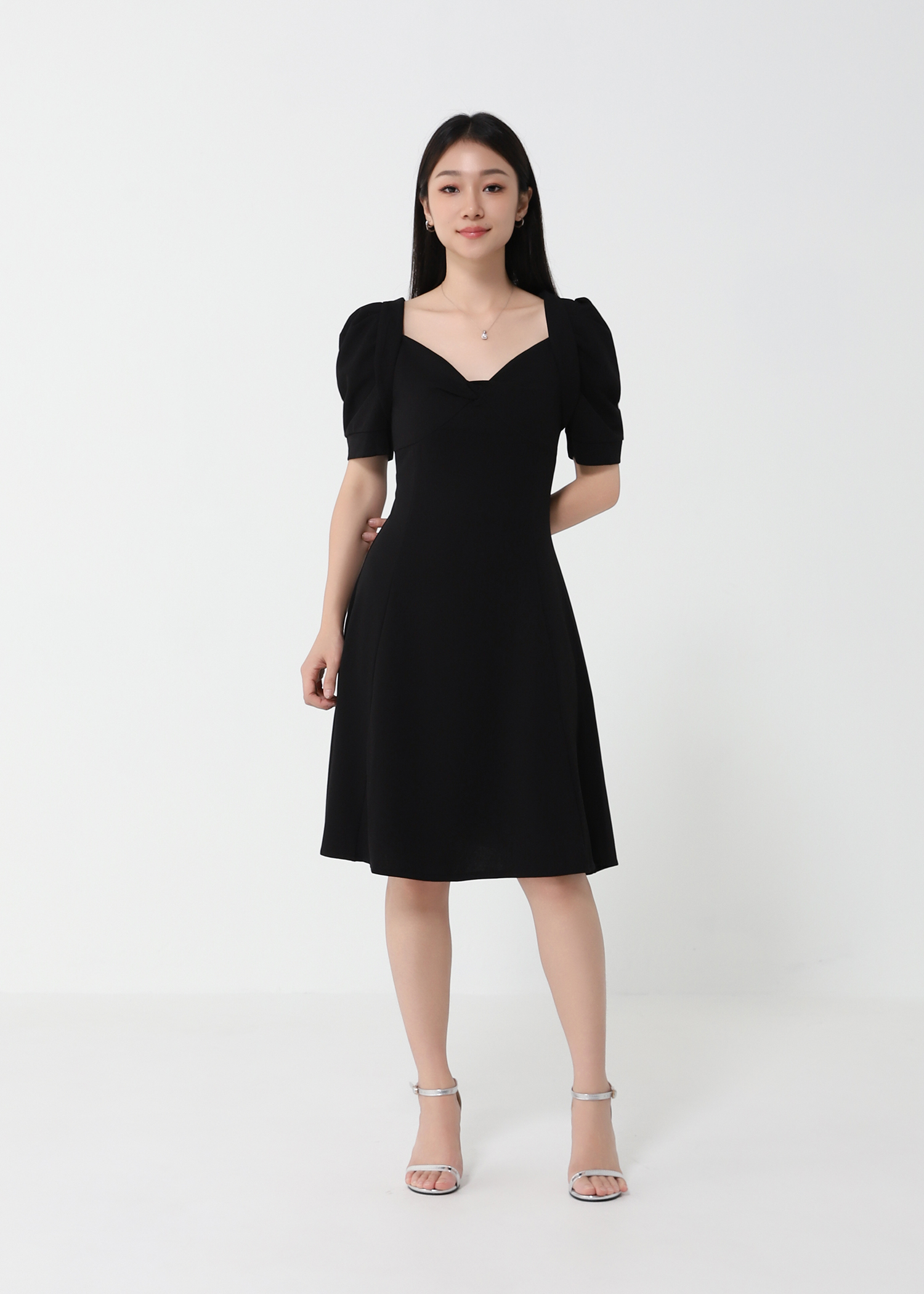 Fake Two Piece Twist Dress 23453