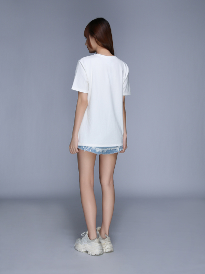 High Waist Back Zip Short Pant 25642