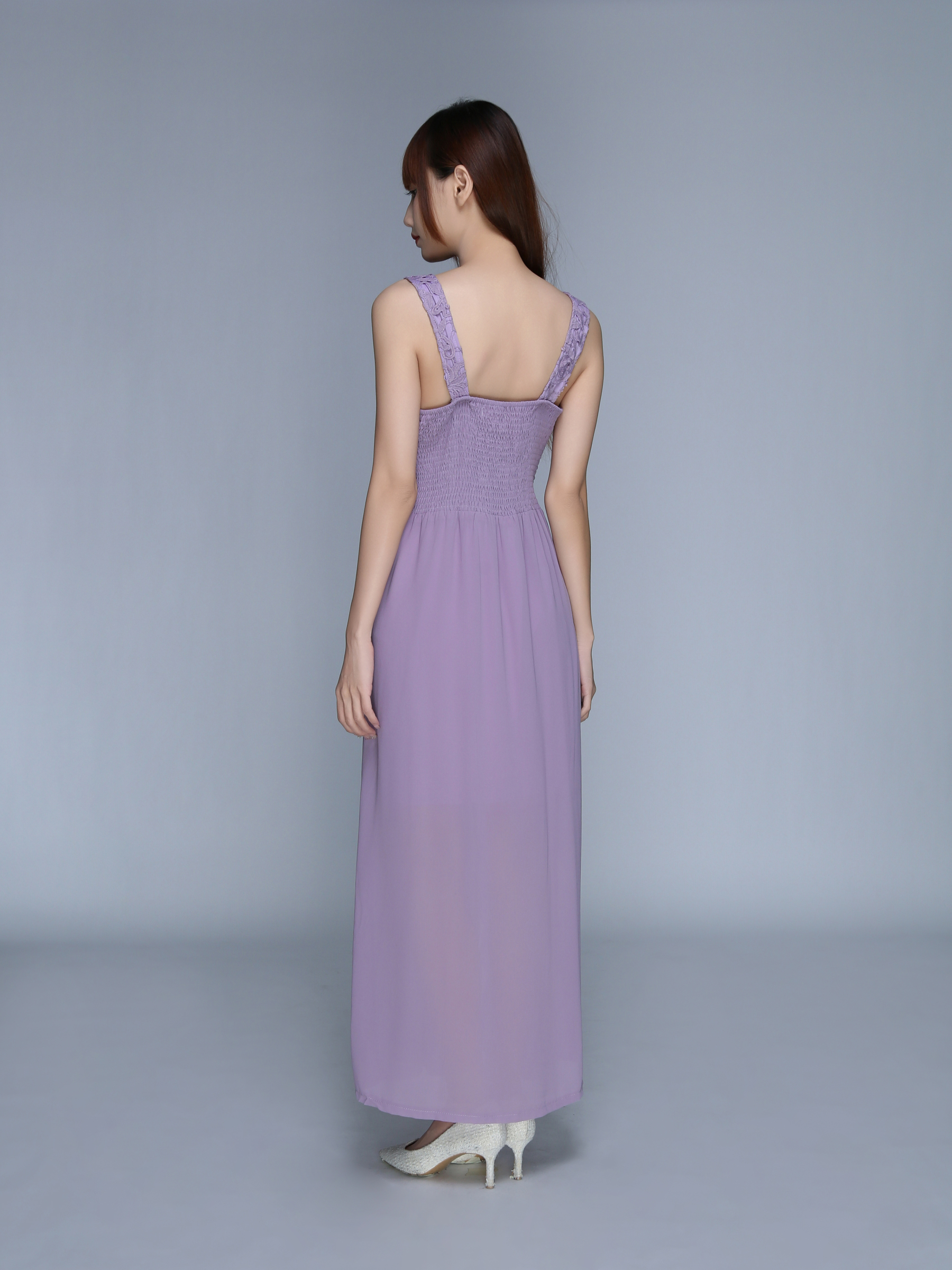 Sleeveless Lace With Ruffles Dress 23928