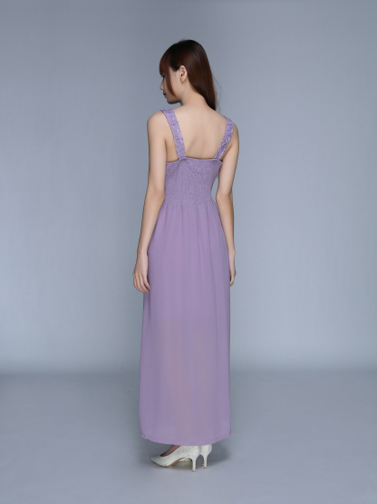 Sleeveless Lace With Ruffles Dress 23928