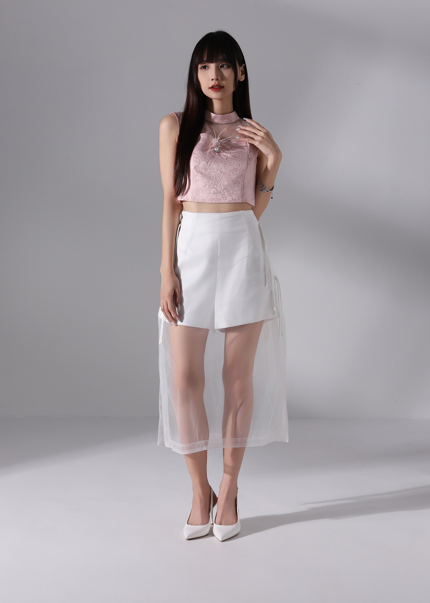 Elegant Wear Net Top DJ099