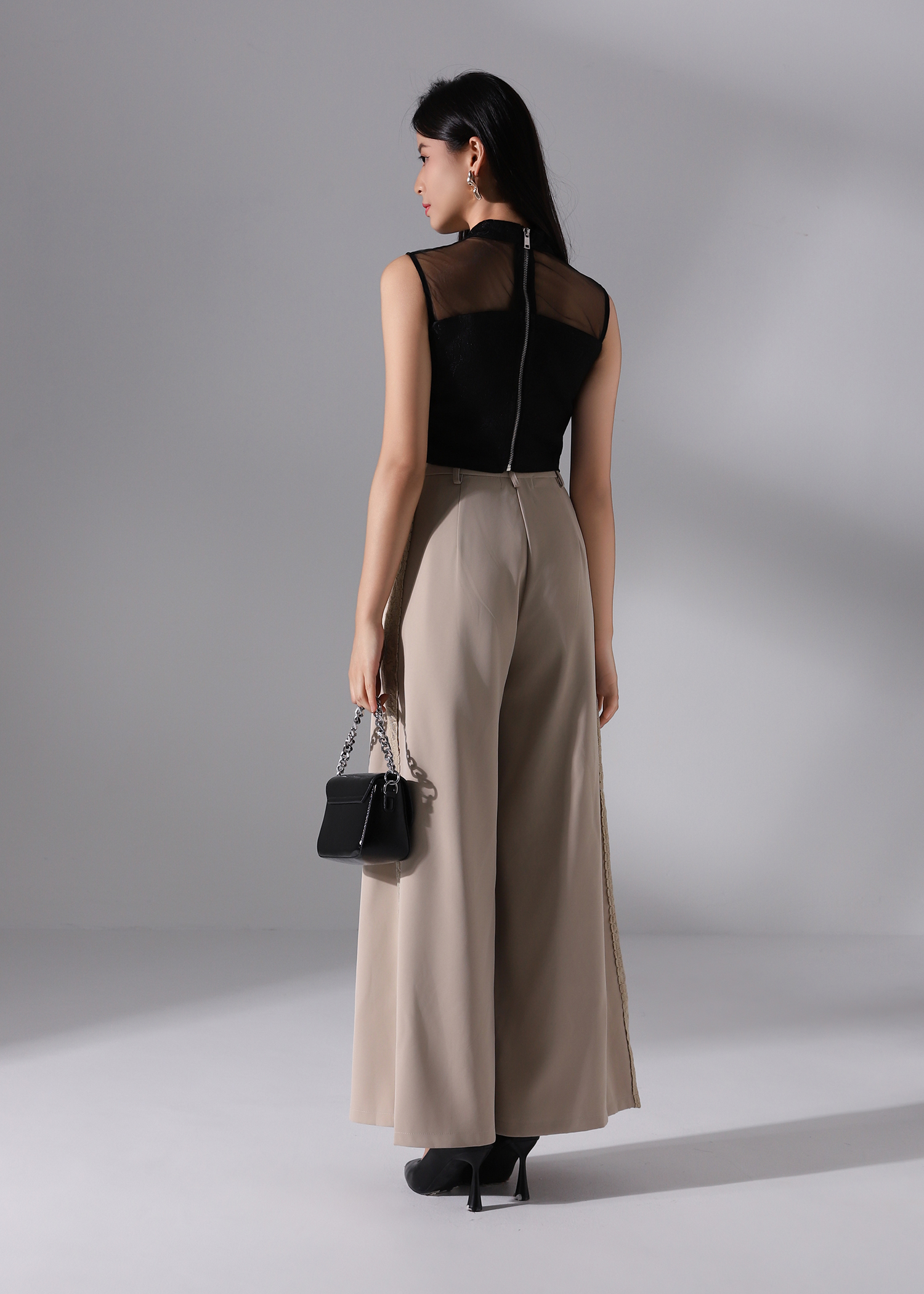 Lace Wide Leg Long Pants DJ096