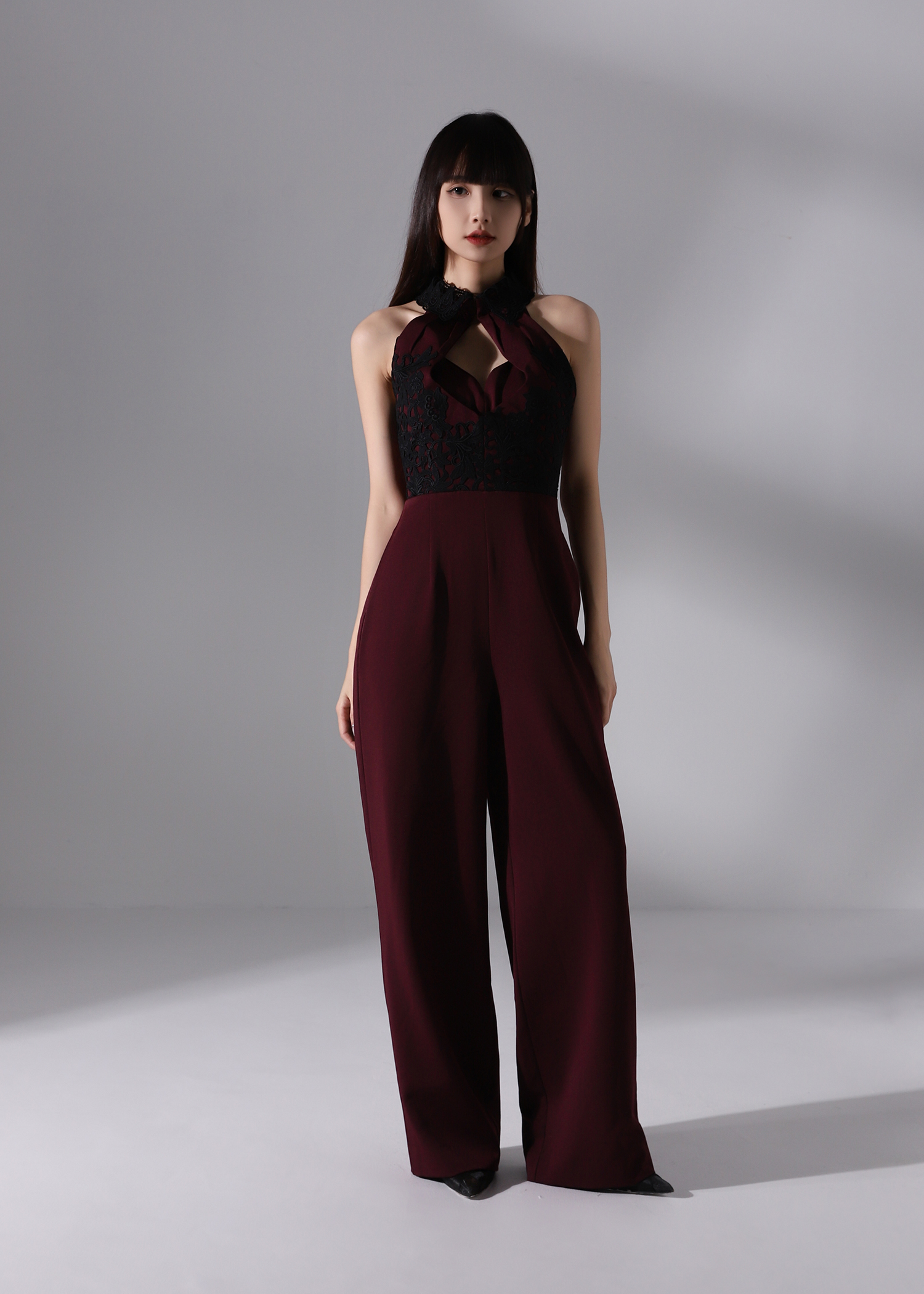Elegant Halter Lace Jumpsuit AC234