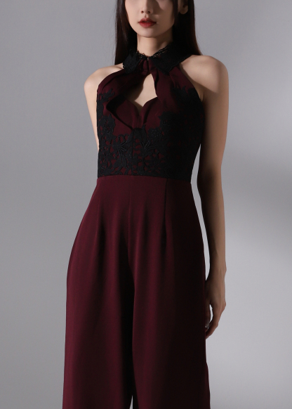 Elegant Halter Lace Jumpsuit AC234