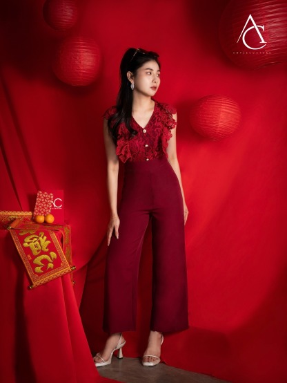 Ruffles Lace Jumpsuit 25140