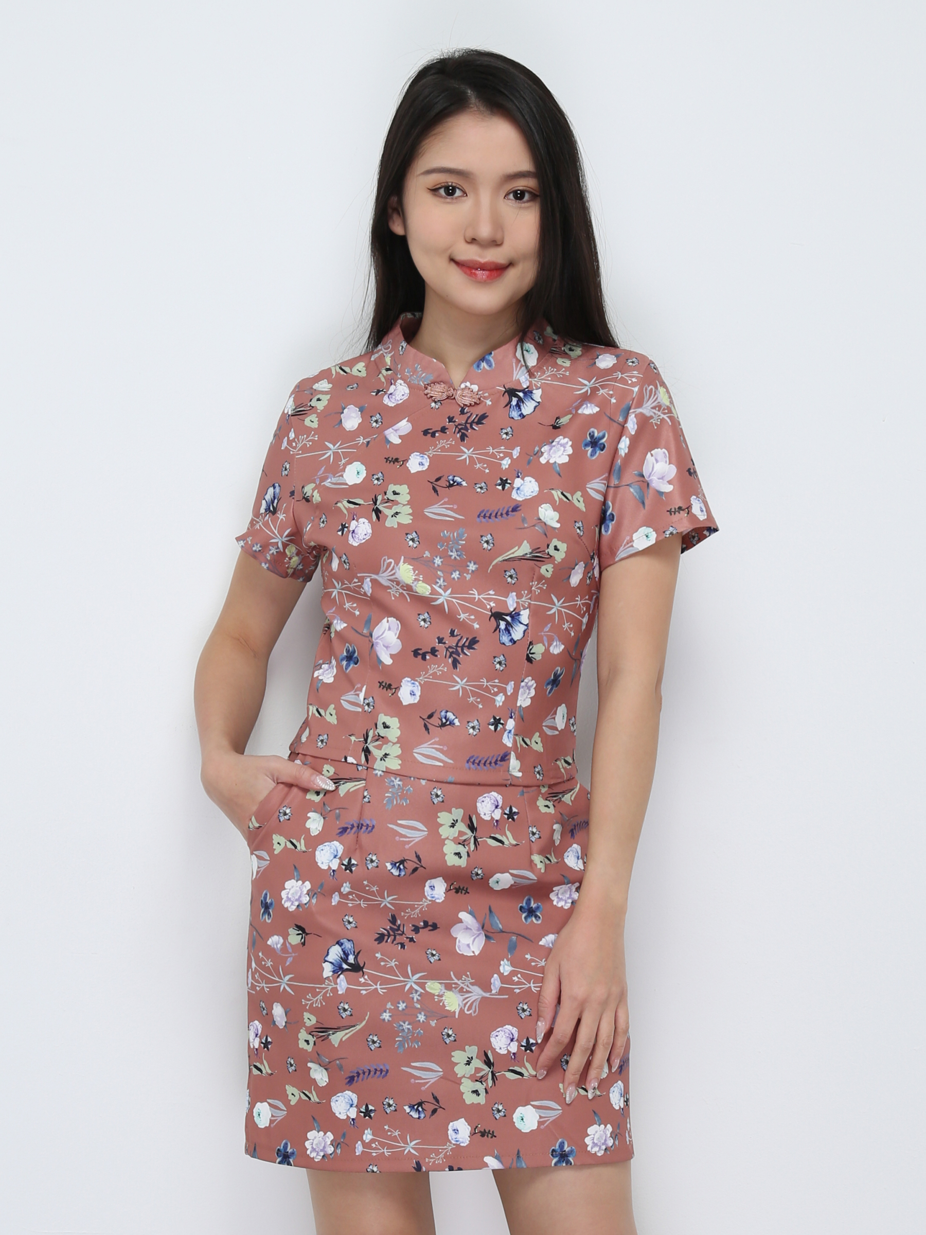 Floral Cheongsam Set 25167