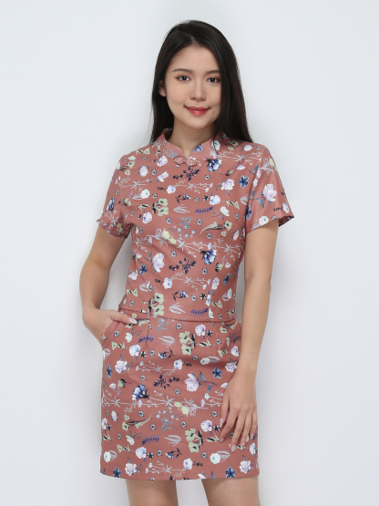 Floral Cheongsam Set 25167
