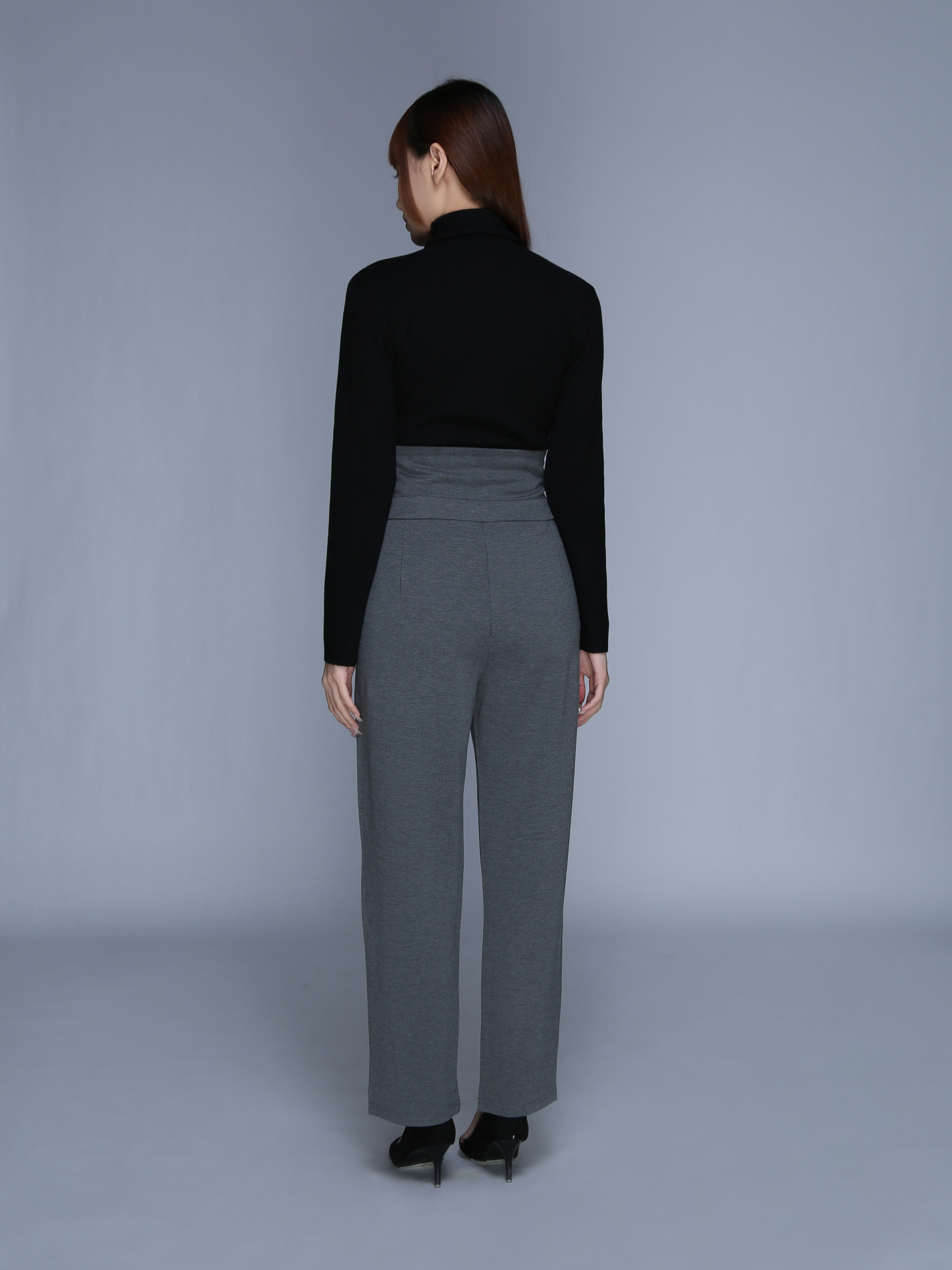 High Waist Side Pocket Long Pants 25511