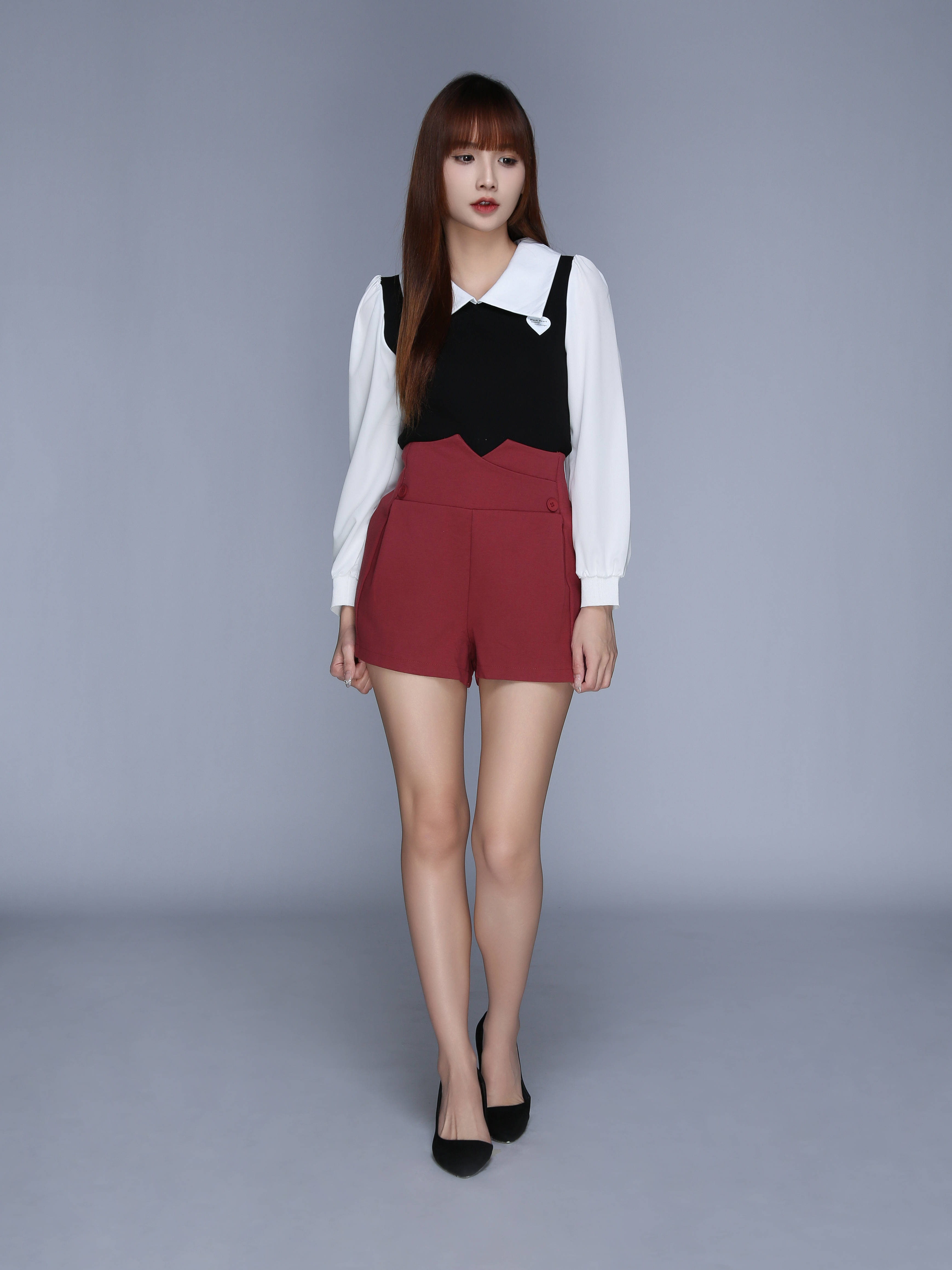 High Waist Side Pocket Short Pants 25599
