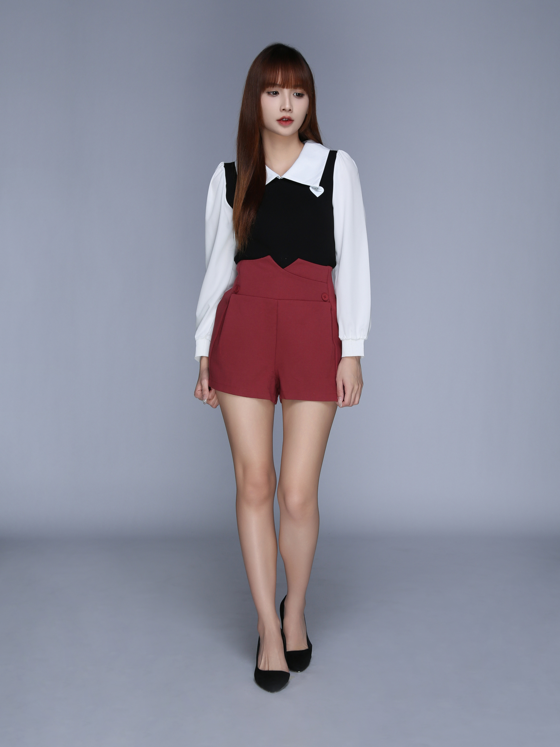 High Waist Side Pocket Short Pants 25599