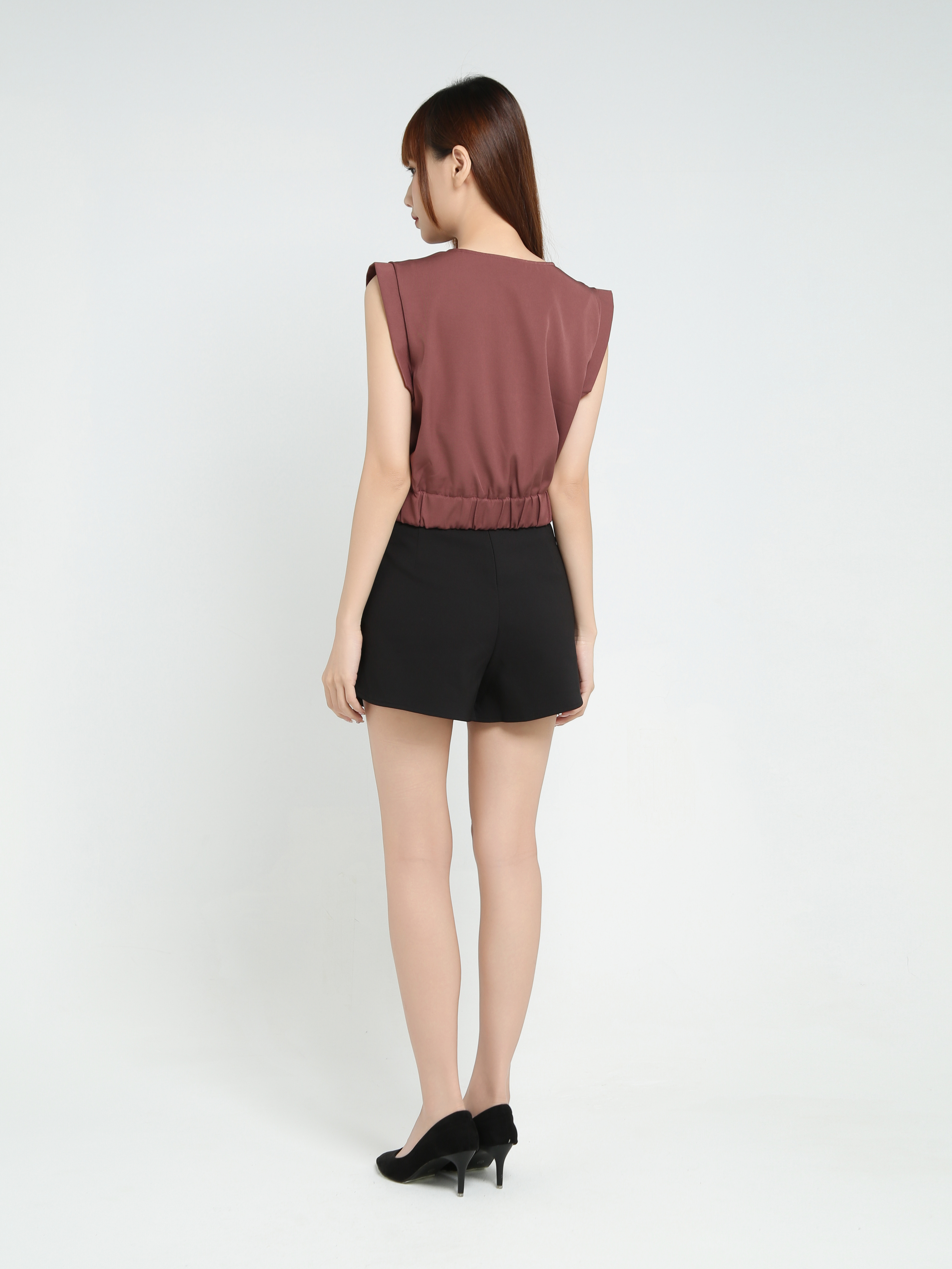 Sleeveless Front Button Top 25543