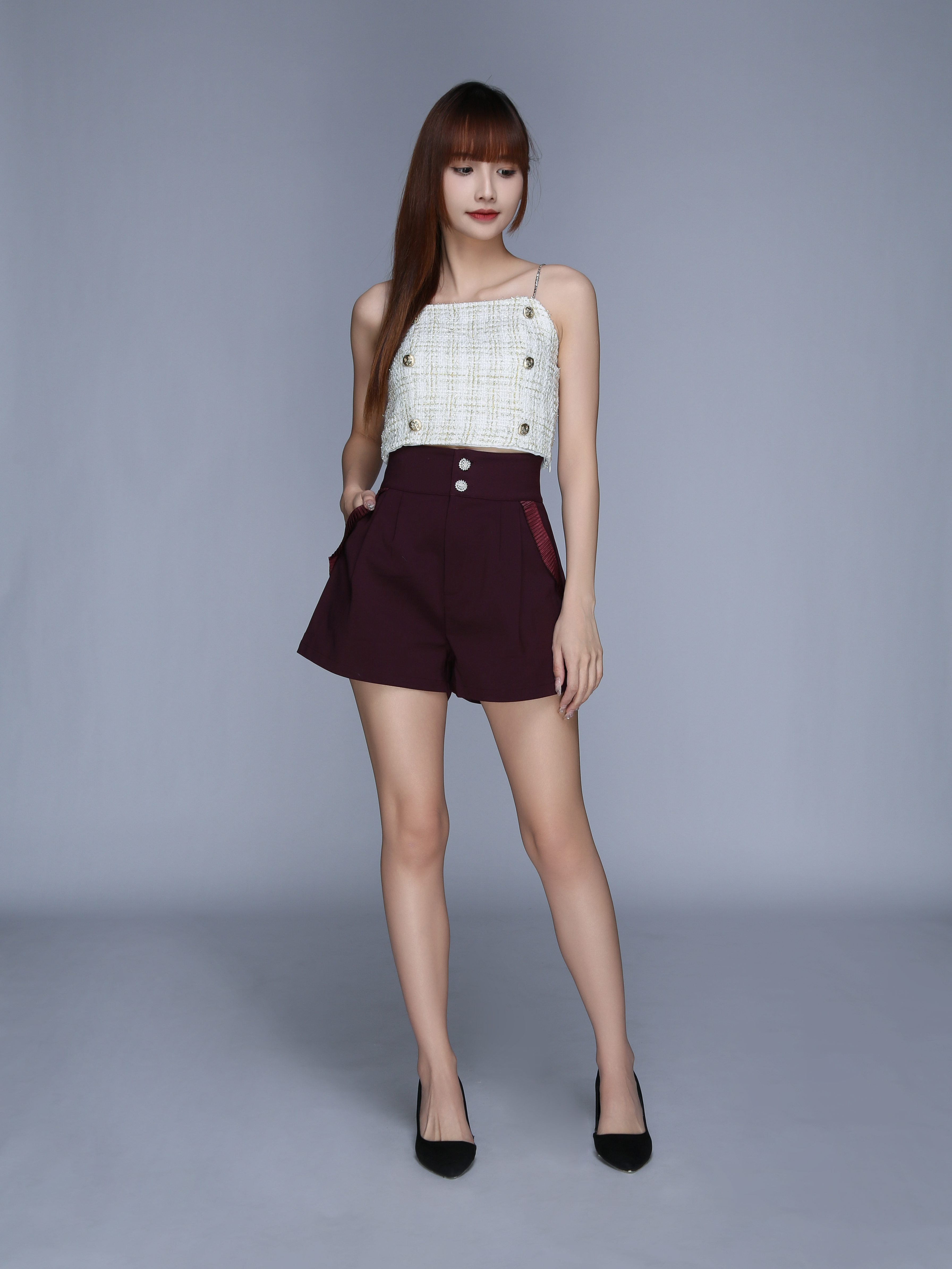 Chanel Style Chain Strap Top 25567