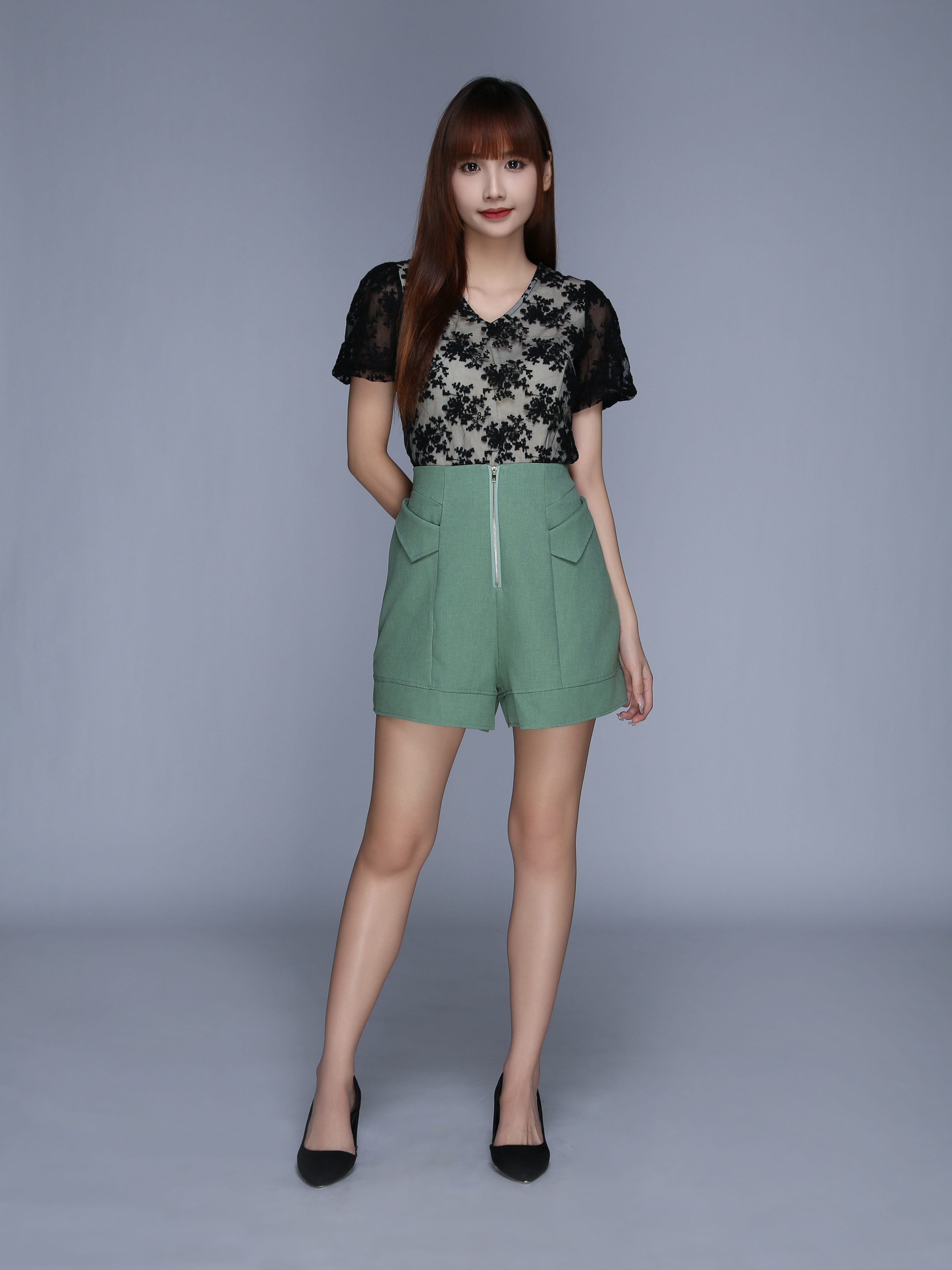 V Neck Floral Top 25611