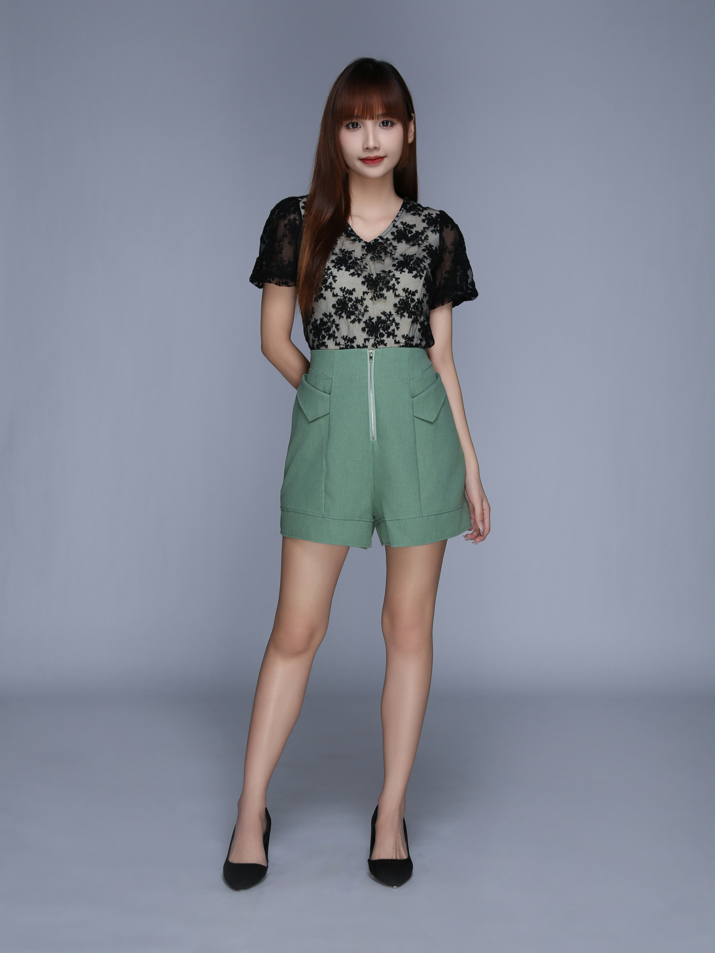 V Neck Floral Top 25611