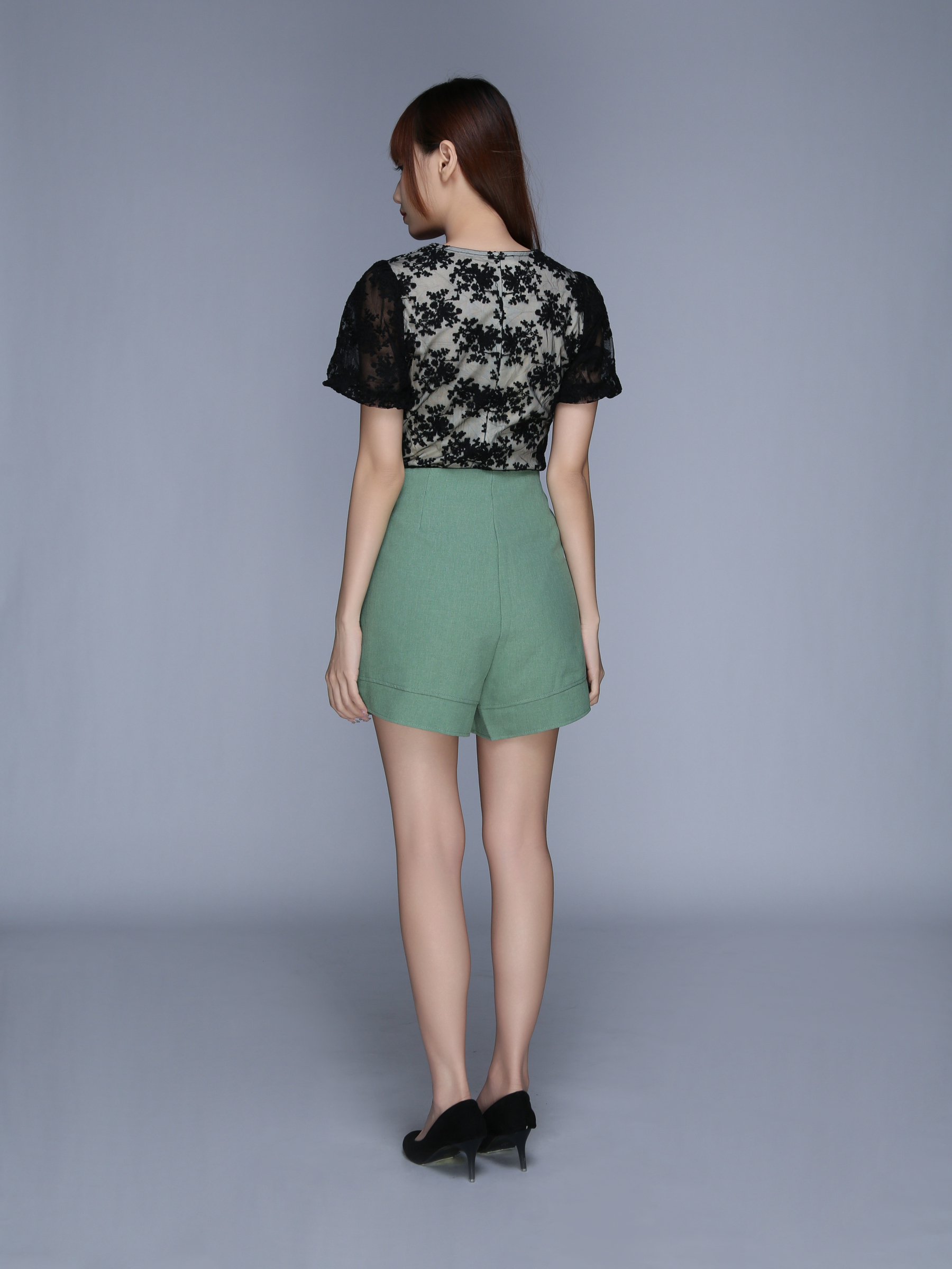 V Neck Floral Top 25611