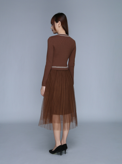 Fake Two Piece Dress 25618