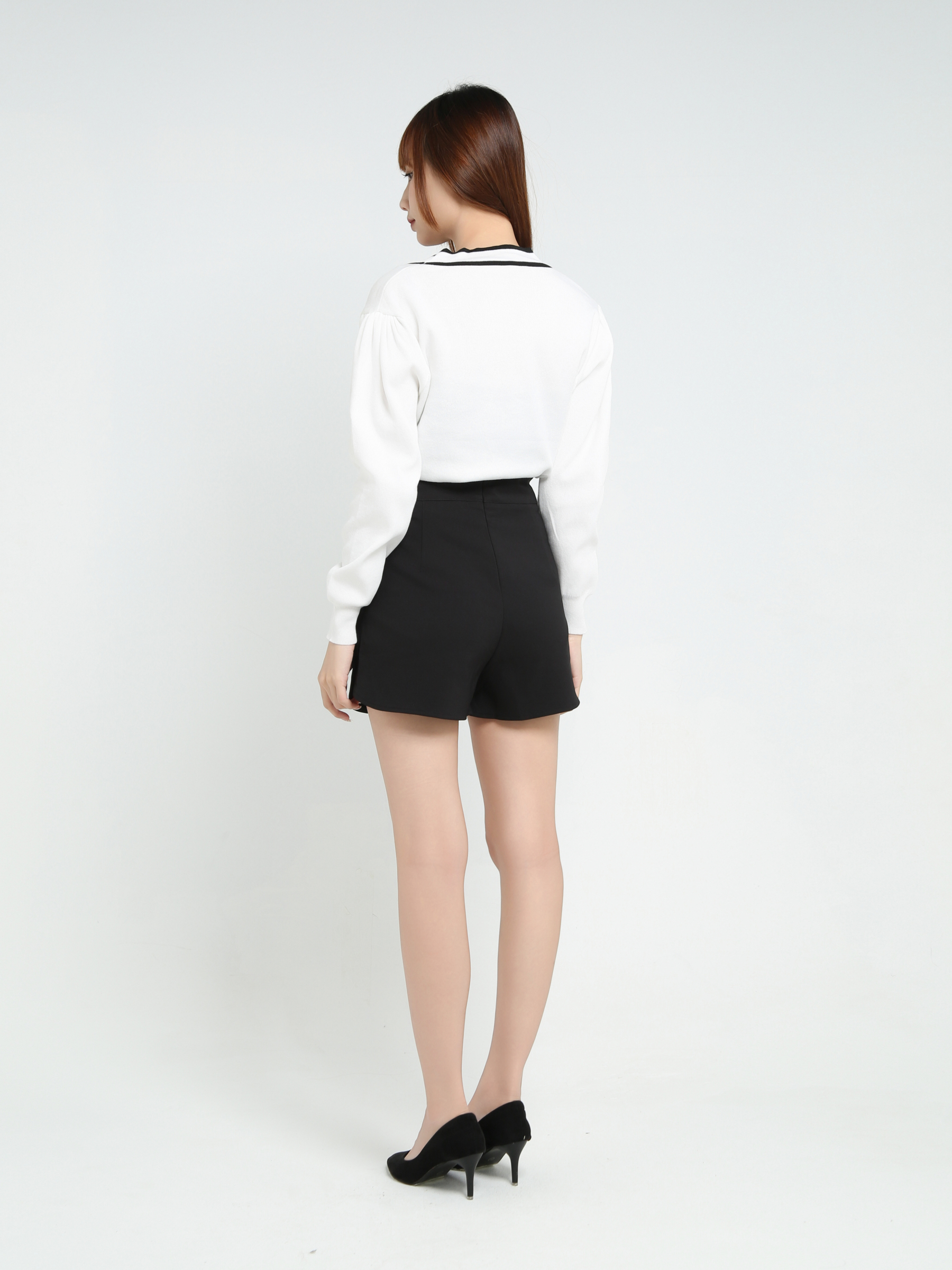 Long Sleeve Front Button Top 25653