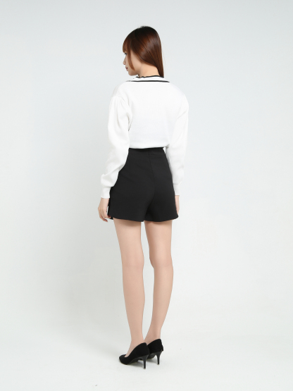 Long Sleeve Front Button Top 25653