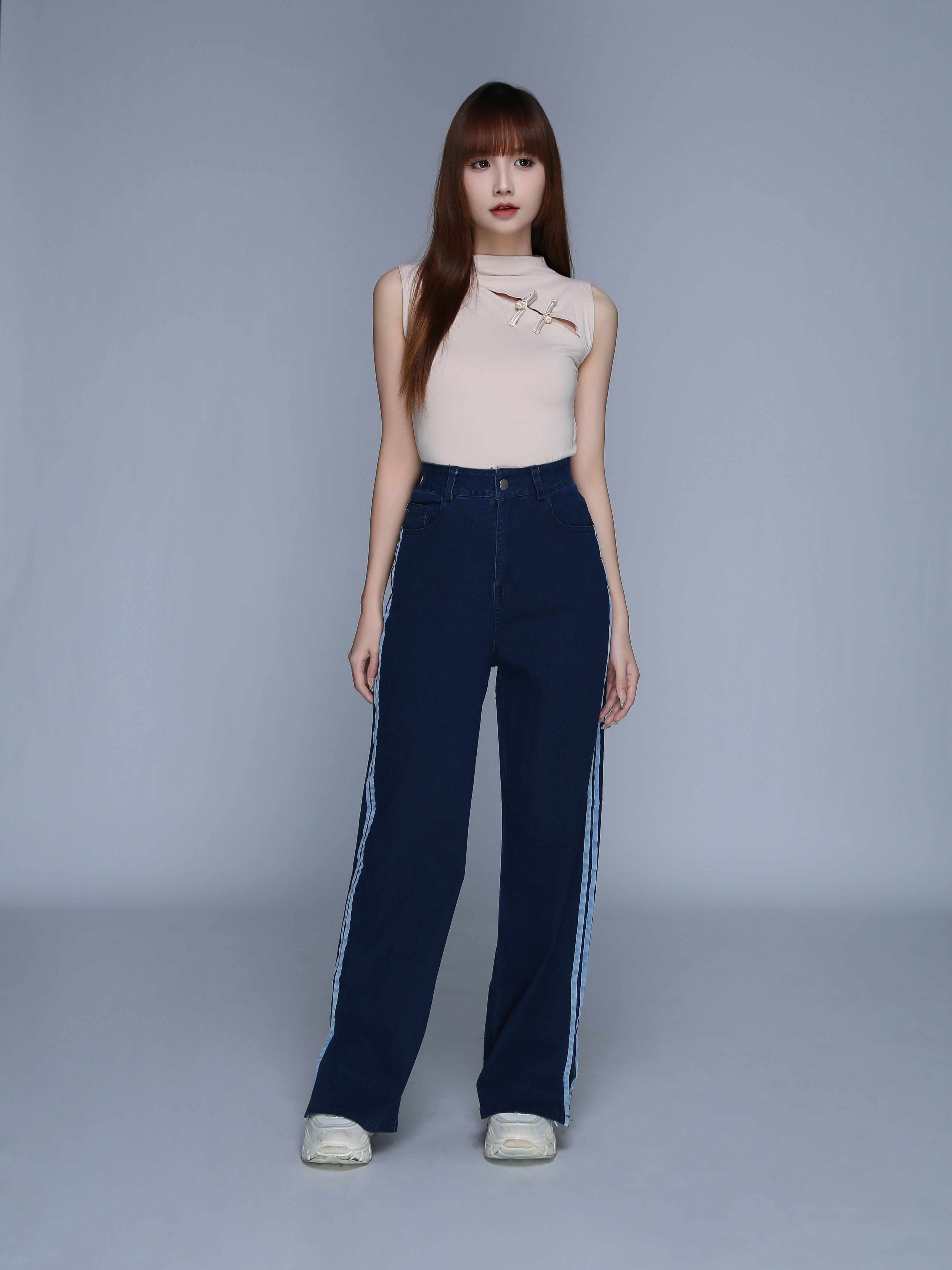 Denim Long Pants 25603