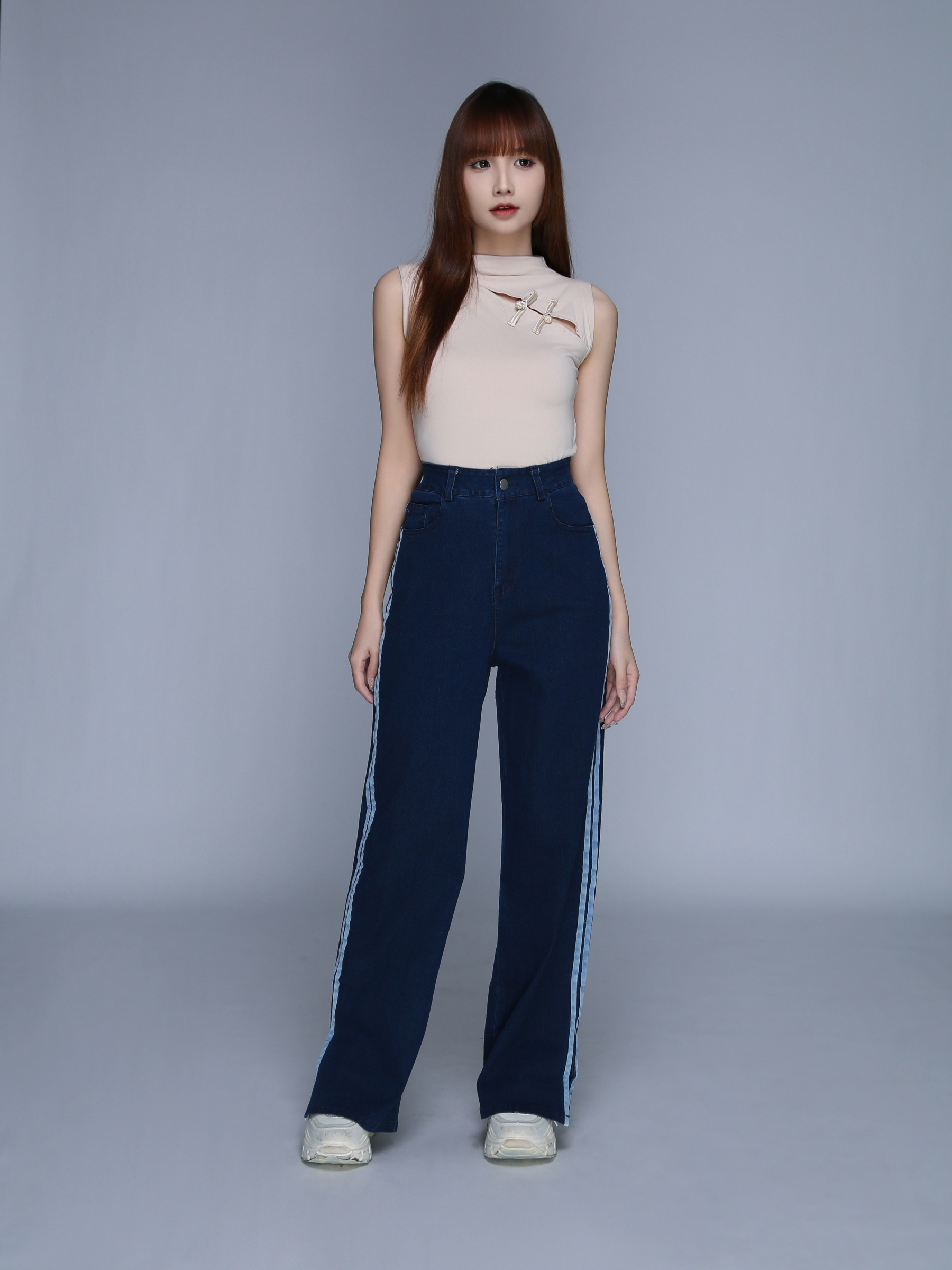 Denim Long Pants 25603