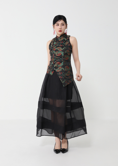 New Year Wear Sleeveless Top DJ115