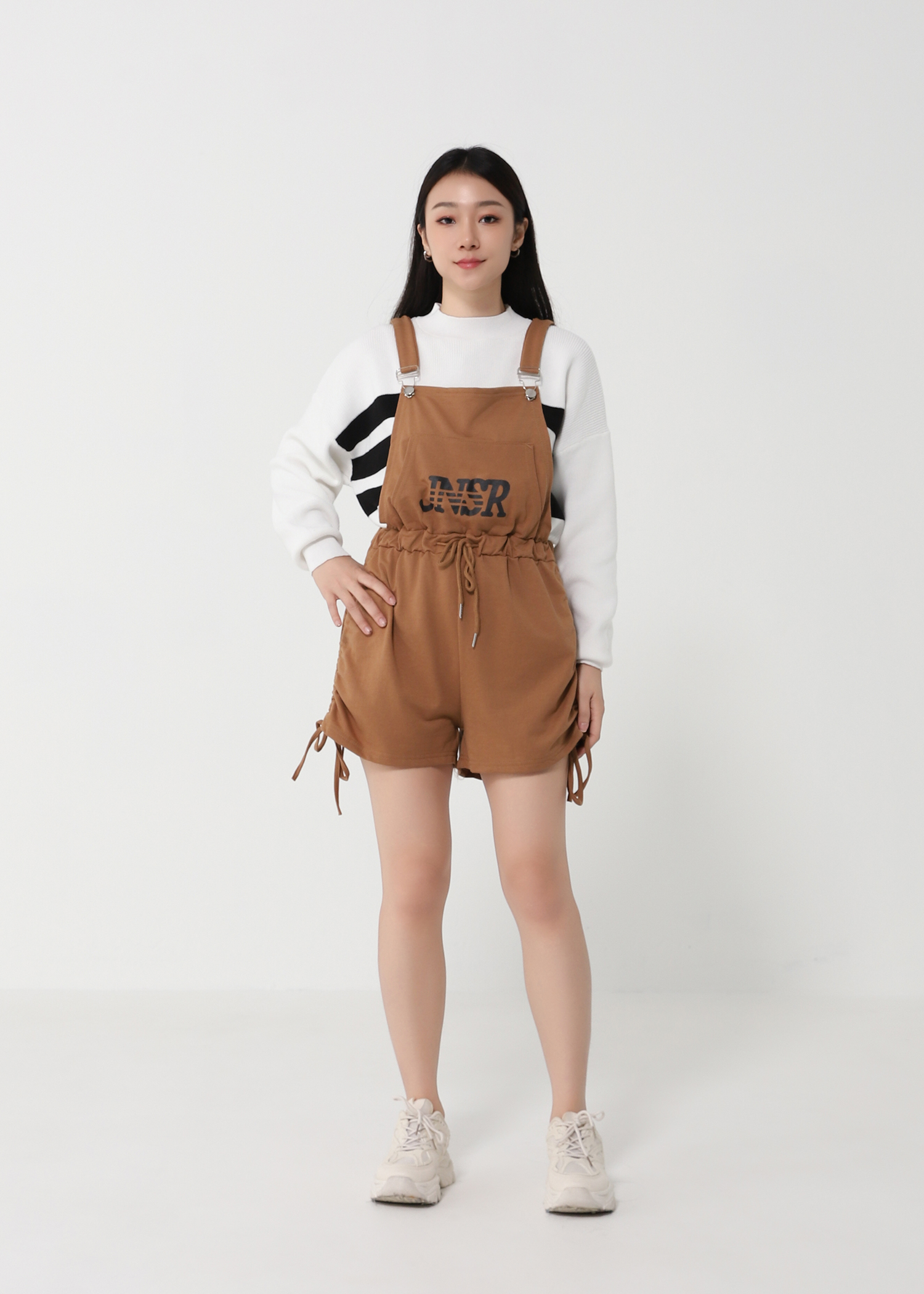 Waist With Side Drawstring Suspender 23219