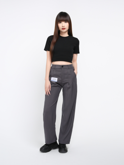 Waist Tie Up Strap Long Pants 27034