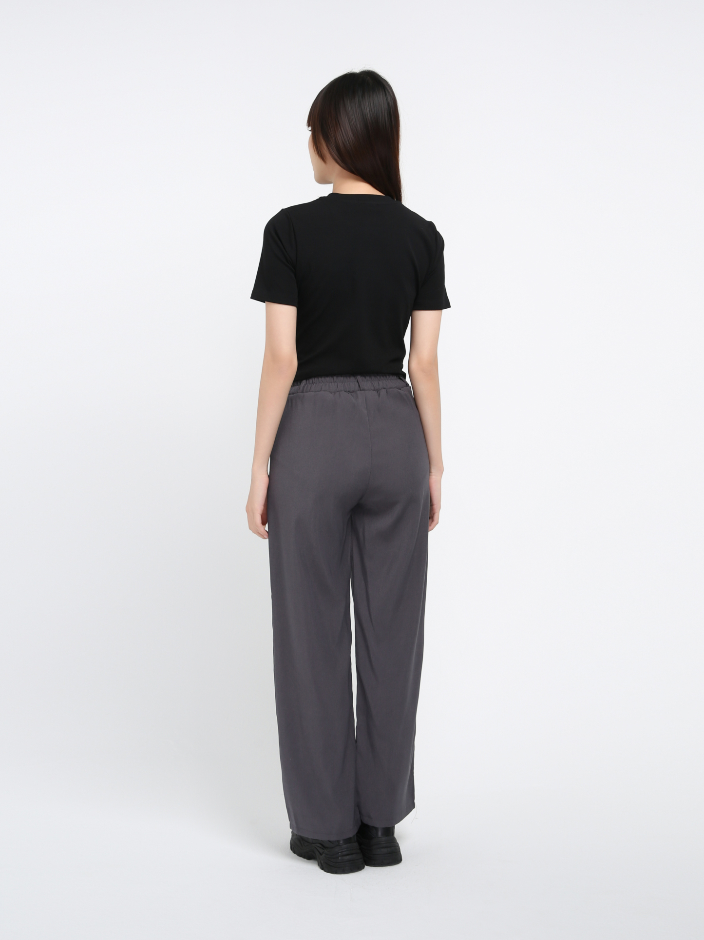 Waist Tie Up Strap Long Pants 27034