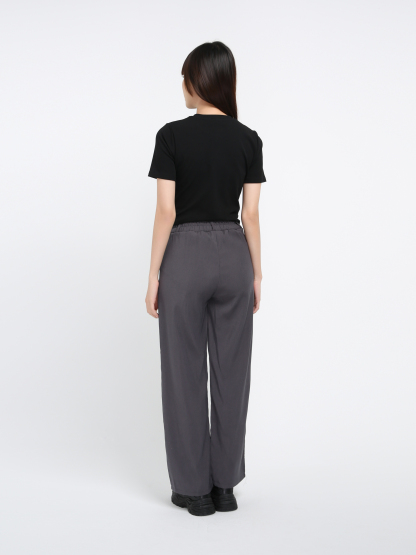 Waist Tie Up Strap Long Pants 27034
